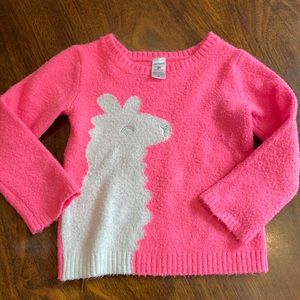 Pink Llama Sweater